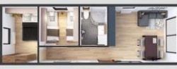 Casa Móvel FAMILY 4x12 48m² Planta com visualização<br />
<br />
